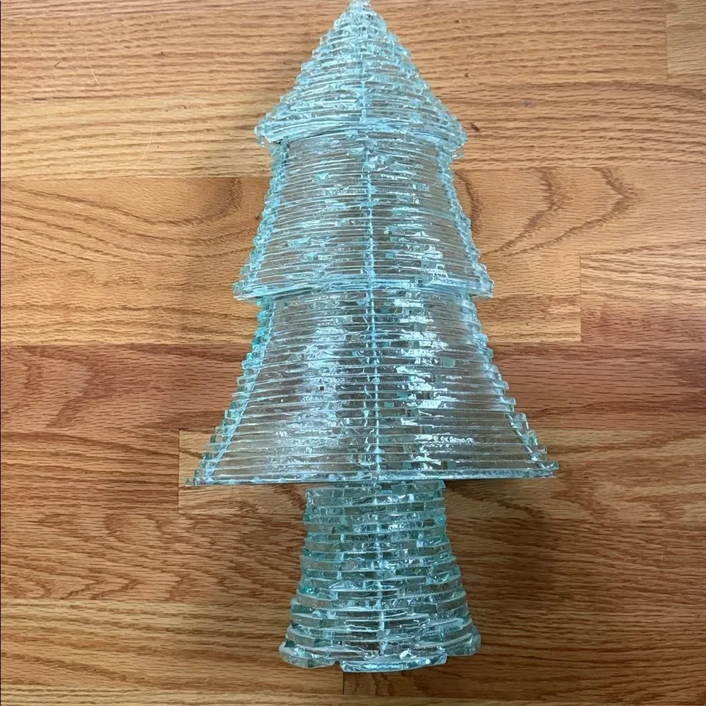 Pottery Barn Elegant Glass Holiday Tree Decoration